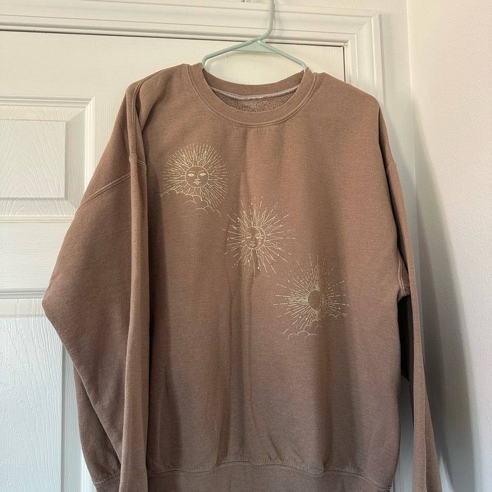 Brown Crewneck Jacket